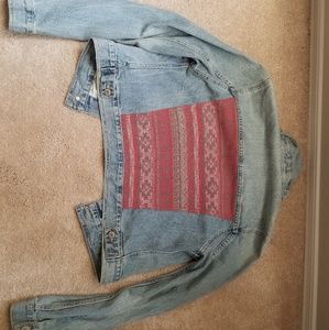 AMERICAN EAGLE TRIBAL DENIM JACKET